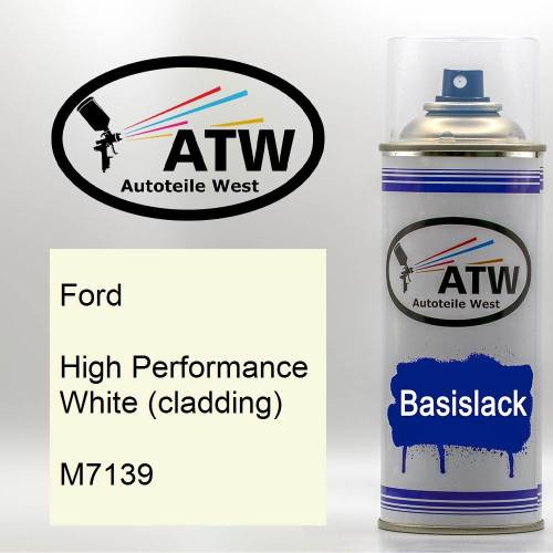 Ford, High Performance White (cladding), M7139: 400ml Sprühdose, von ATW Autoteile West.